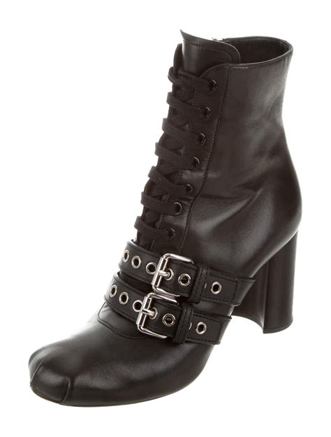 miu miu women lace ankle boots|miumiu ankle boots.